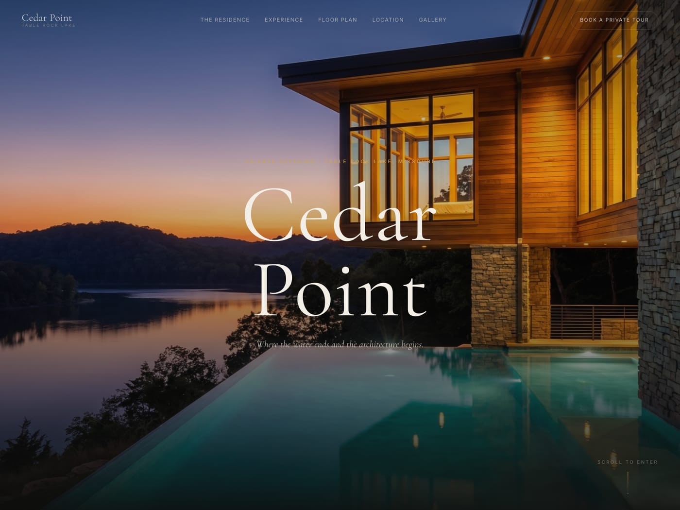 Cedar Point Estate website build