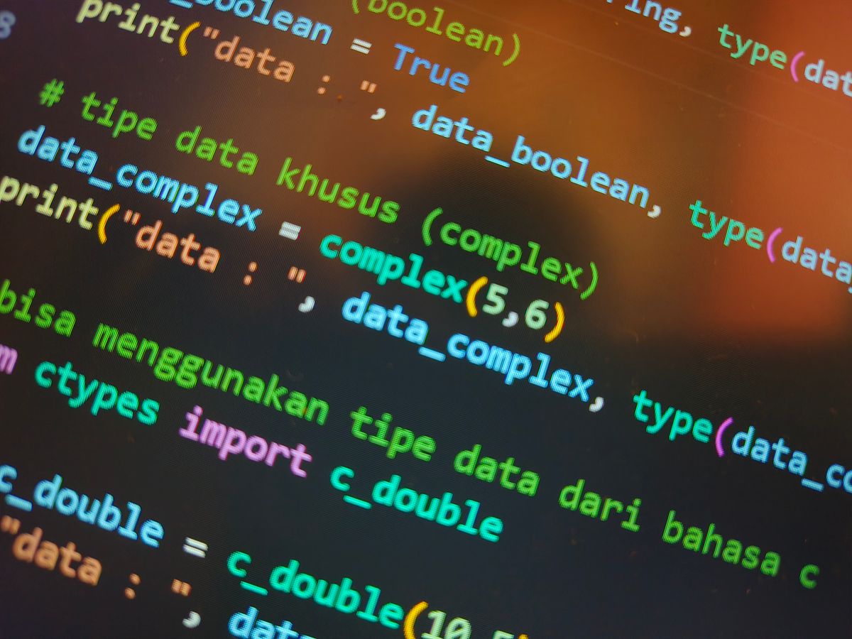 Code on a developer's screen