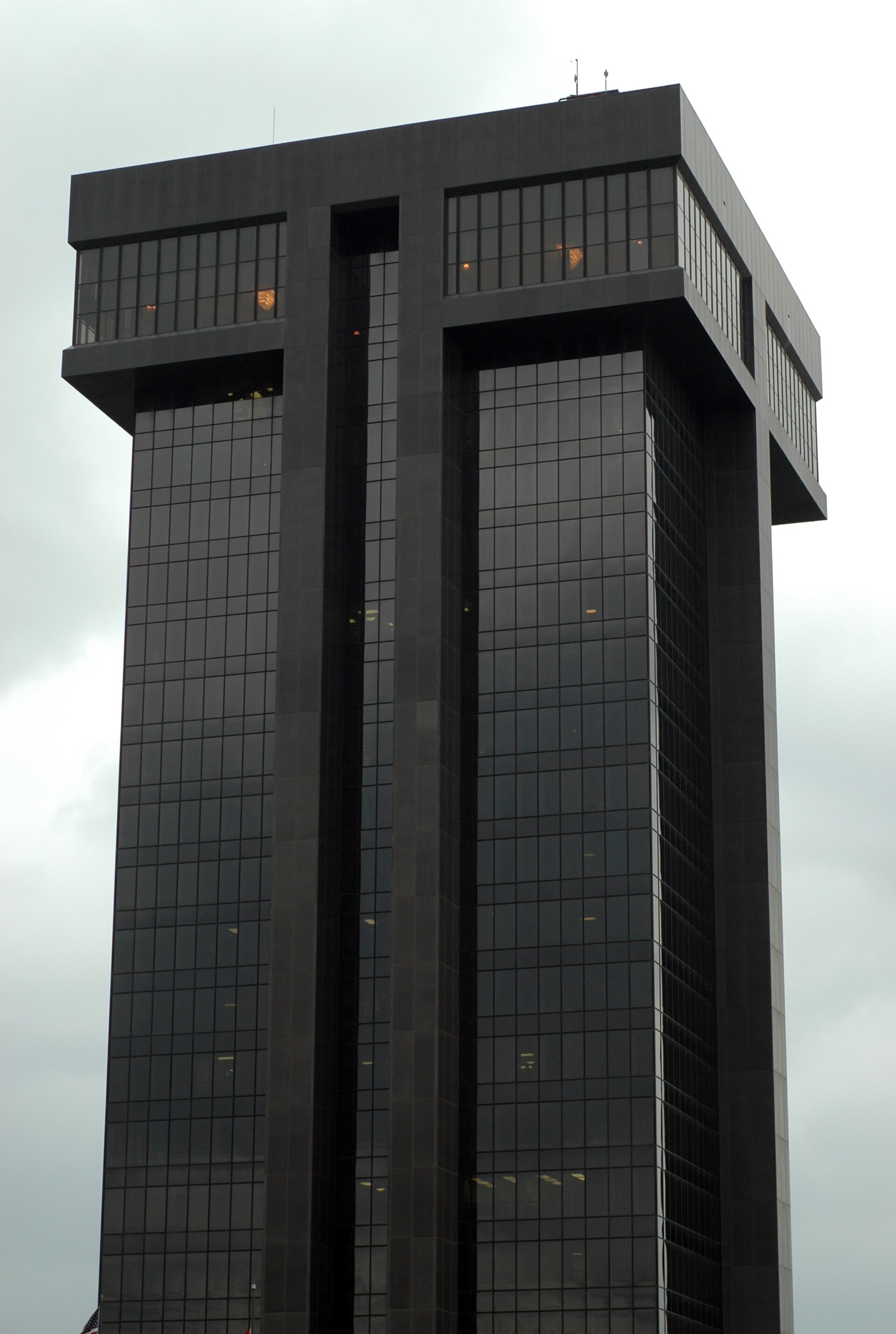 Hammons Tower, downtown Springfield's dark glass high-rise