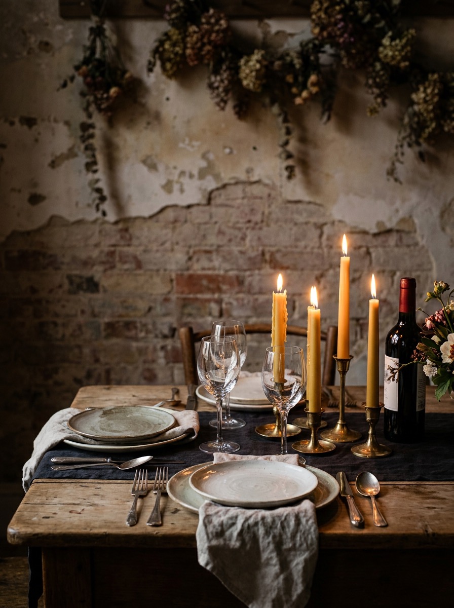 An intimate private dinner setting
