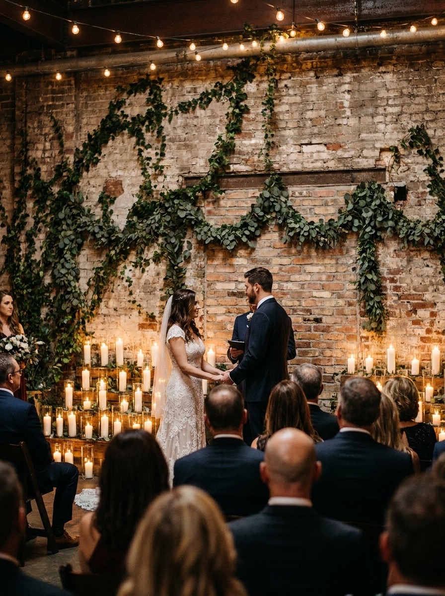 A ceremony moment under the brick